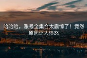 哈哈哈，账号全集合太震惊了！竟然原因让人愤怒