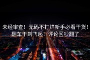 未经审查！无码不打烊新手必看干货！翻车干到飞起！评论区吵翻了