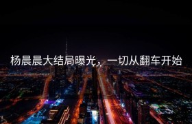 杨晨晨大结局曝光，一切从翻车开始…