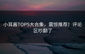 小耳酱TOP5大合集，震惊推荐！评论区吵翻了