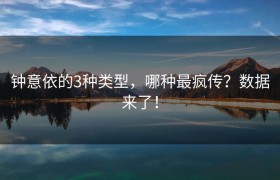 钟意依的3种类型，哪种最疯传？数据来了！