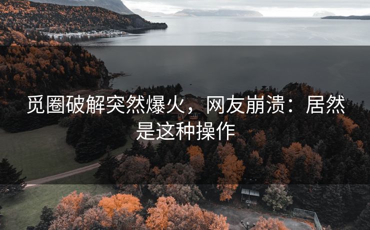 觅圈破解突然爆火，网友崩溃：居然是这种操作