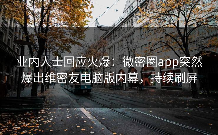 业内人士回应火爆：微密圈app突然爆出维密友电脑版内幕，持续刷屏