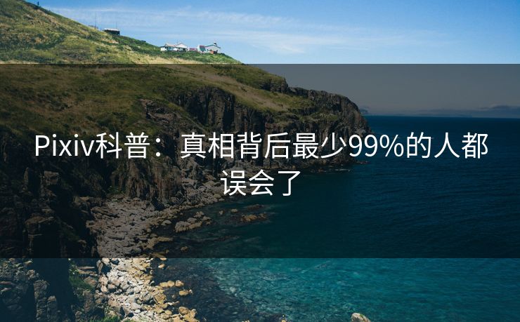 Pixiv科普：真相背后最少99%的人都误会了