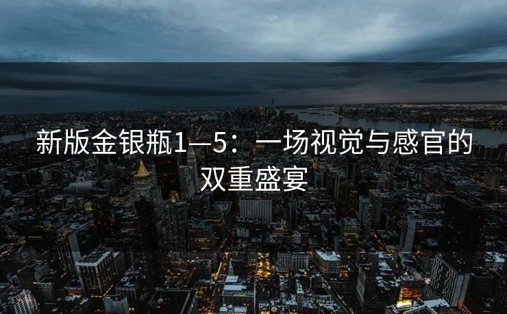 新版金银瓶1—5：一场视觉与感官的双重盛宴